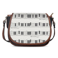 Piano Pattern Print Saddle Bag