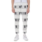 Piano Pattern Print Scuba Joggers