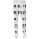 Piano Pattern Print Scuba Joggers