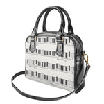 Piano Pattern Print Shoulder Handbag