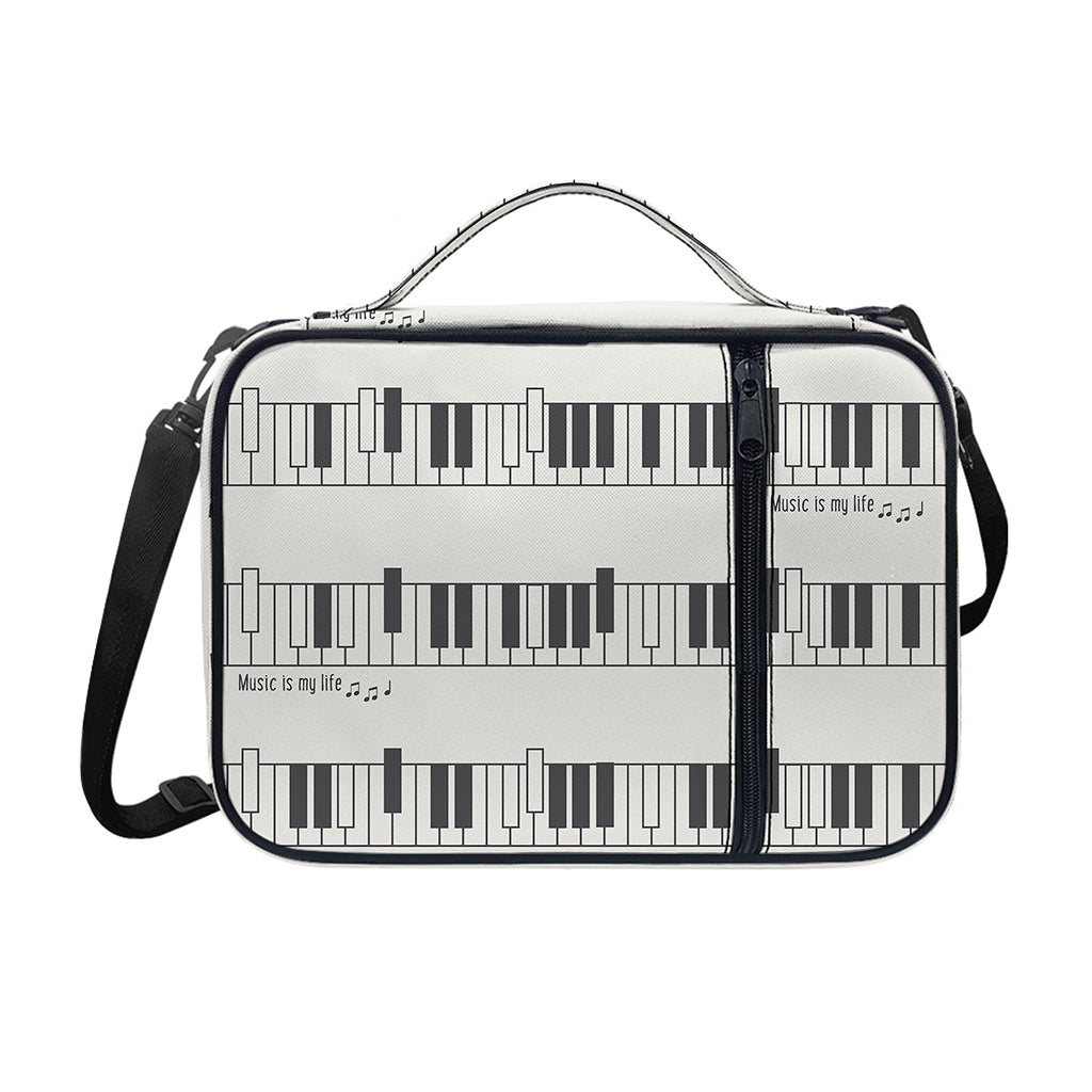 Piano Pattern Print Shoulder Strap Bible Bag