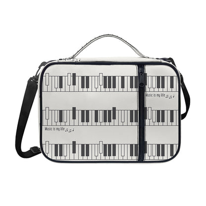 Piano Pattern Print Shoulder Strap Bible Bag