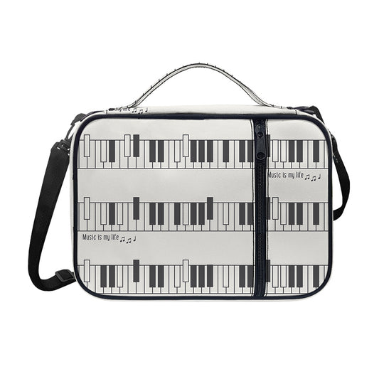 Piano Pattern Print Shoulder Strap Bible Bag