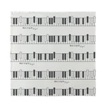 Piano Pattern Print Silk Bandana