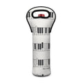 Piano Pattern Print Single Neoprene Wine Tote
