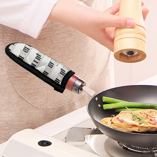 Piano Pattern Print Skillet Handle Cover