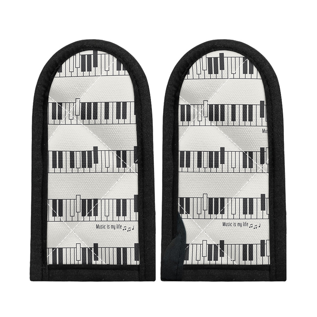 Piano Pattern Print Skillet Handle Cover