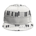 Piano Pattern Print Snapback Cap