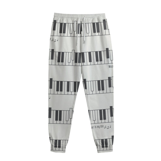 Piano Pattern Print Sweatpants