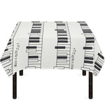 Piano Pattern Print Tablecloth
