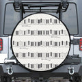 Piano Pattern Print Tire Cover