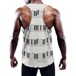 Piano Pattern Print Training Tank Top