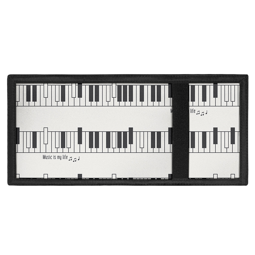 Piano Pattern Print Trifold Wallet