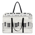 Piano Pattern Print Utility Tote Bag