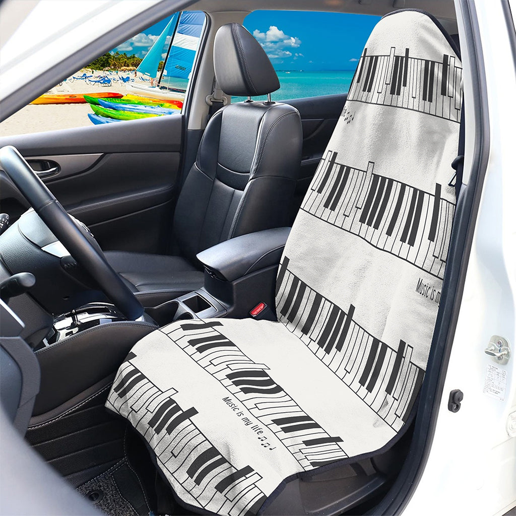 Piano Pattern Print Waterproof Car Seat Cover