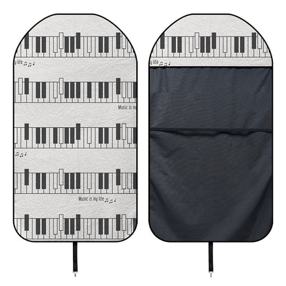 Piano Pattern Print Waterproof Car Seat Cover