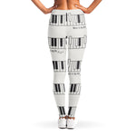 Piano Pattern Print Women's Leggings