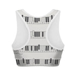 Piano Pattern Print Women's Sports Bra