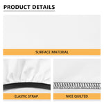 Curved Rainbow Pattern Print Picnic Table Cover