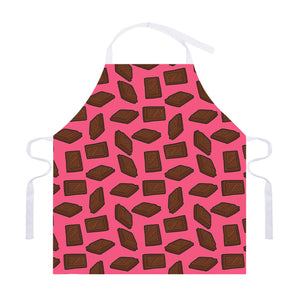 Pieces of Chocolate Pattern Print Adjustable Apron