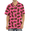 Pieces of Chocolate Pattern Print Aloha Shirt