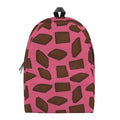 Pieces of Chocolate Pattern Print School Backpack