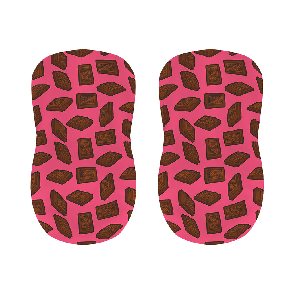 Pieces of Chocolate Pattern Print Bar Stool Covers