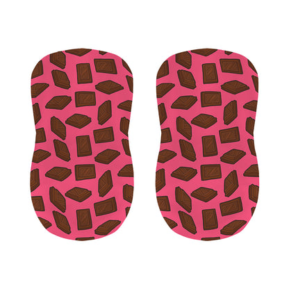 Pieces of Chocolate Pattern Print Bar Stool Covers