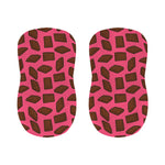 Pieces of Chocolate Pattern Print Bar Stool Covers