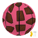 Pieces of Chocolate Pattern Print Basketball