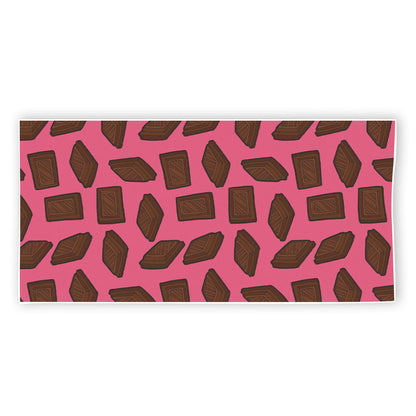 Pieces of Chocolate Pattern Print Beach Towel