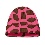 Pieces of Chocolate Pattern Print Beanie