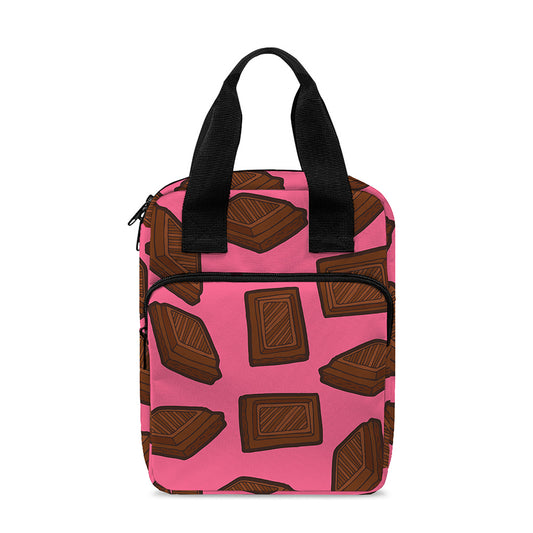 Pieces of Chocolate Pattern Print Bible Tote Bag