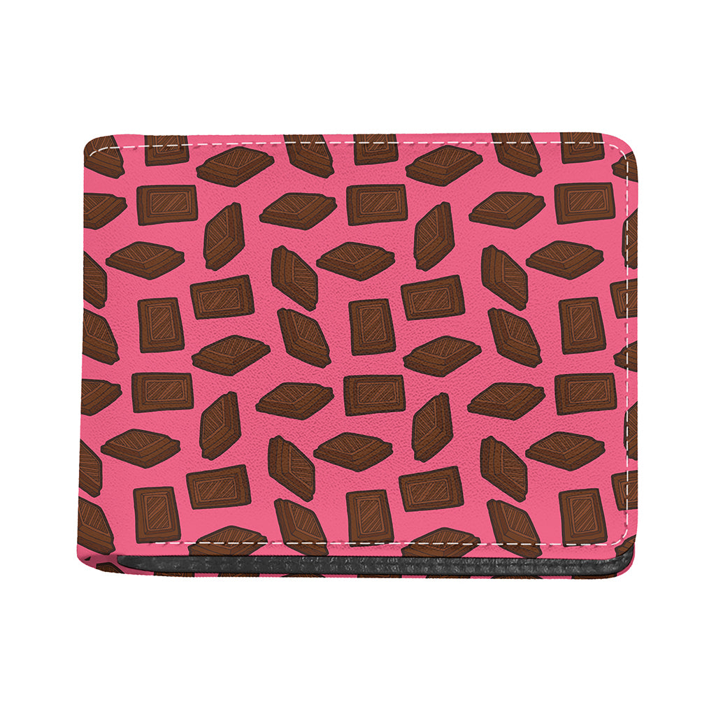 Pieces of Chocolate Pattern Print Bifold Wallet
