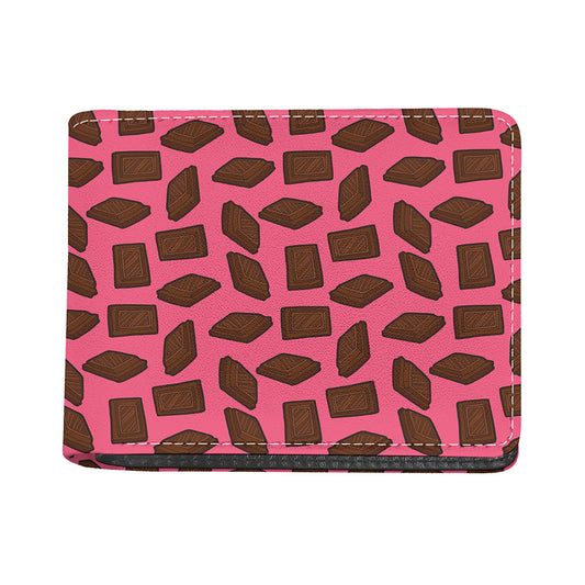 Pieces of Chocolate Pattern Print Bifold Wallet