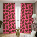Pieces of Chocolate Pattern Print Dimout Pencil Pleat Curtains
