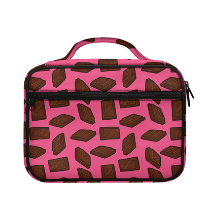 Pieces of Chocolate Pattern Print Briefcase Bible Bag