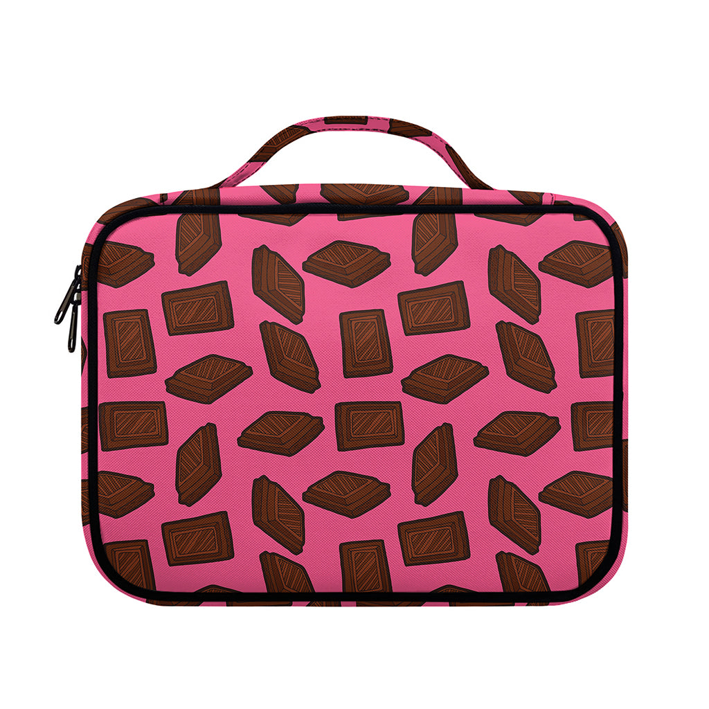 Pieces of Chocolate Pattern Print Briefcase Bible Bag