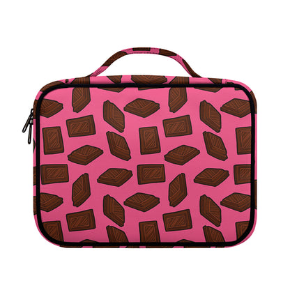 Pieces of Chocolate Pattern Print Briefcase Bible Bag