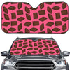 Pieces of Chocolate Pattern Print Car Windshield Sun Shade