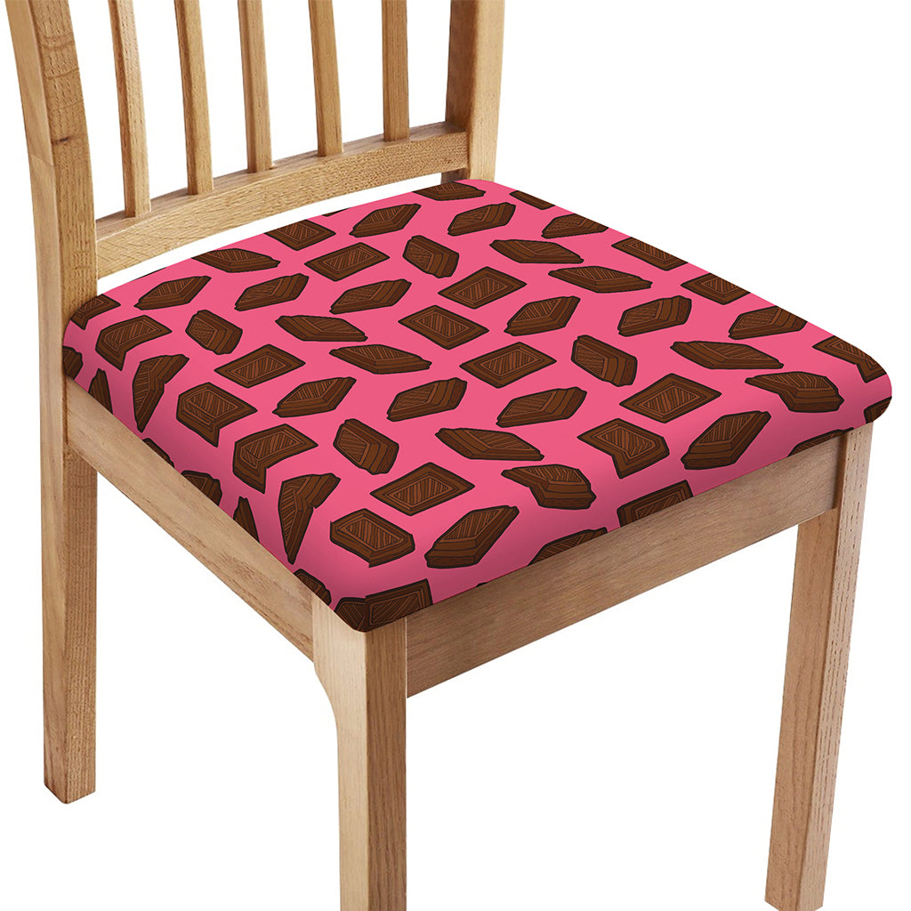 Pieces of Chocolate Pattern Print Chair Cushion Cover