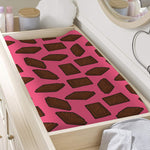 Pieces of Chocolate Pattern Print Changing Pad Cover
