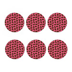 Pieces of Chocolate Pattern Print Coaster Set