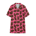 Pieces of Chocolate Pattern Print Cotton Hawaiian Shirt