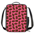 Pieces of Chocolate Pattern Print Crossbody Lunch Bag