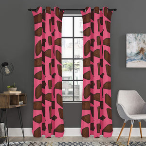 Pieces of Chocolate Pattern Print Curtain