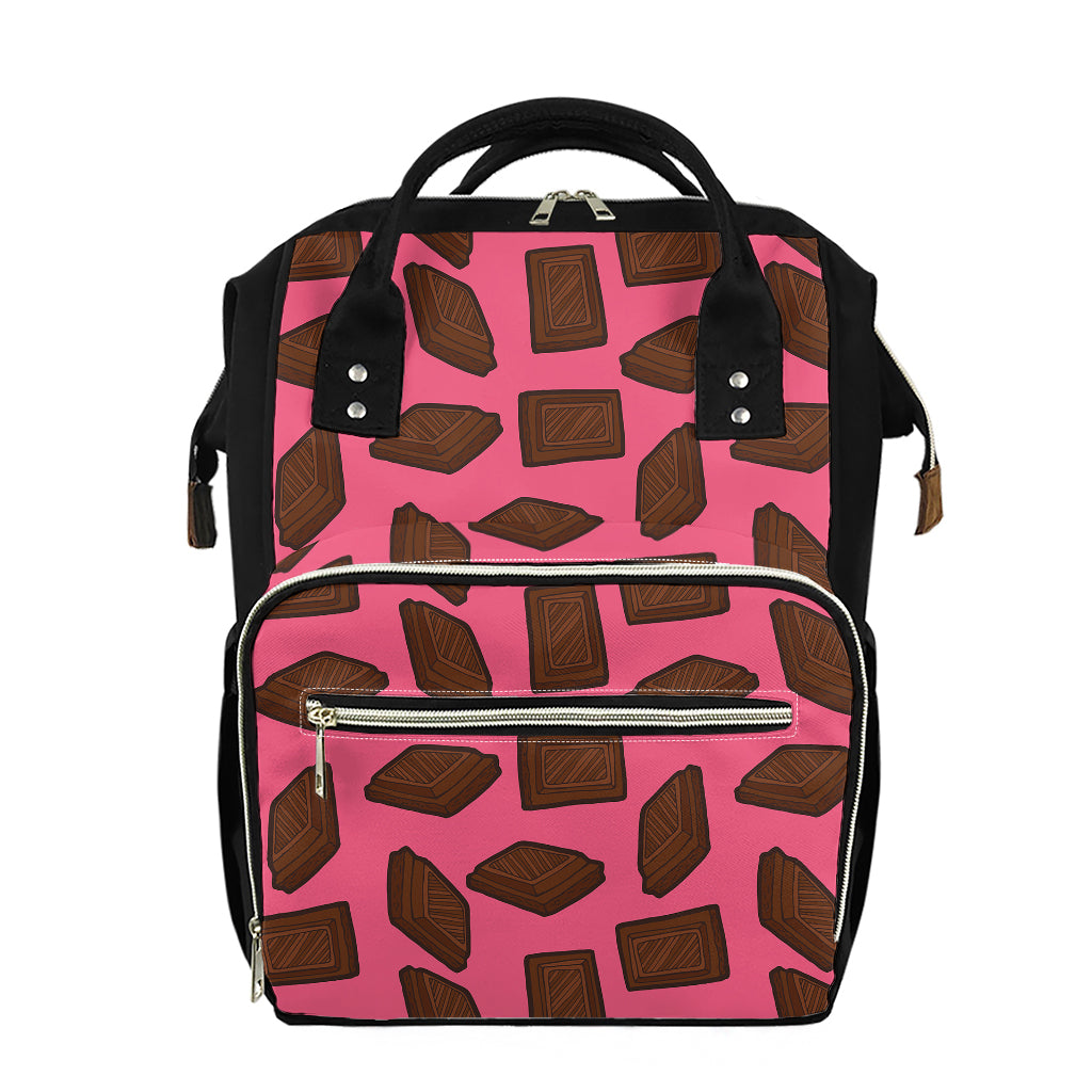 Pieces of Chocolate Pattern Print Diaper Bag