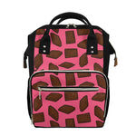 Pieces of Chocolate Pattern Print Diaper Bag