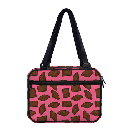 Pieces of Chocolate Pattern Print Double Strap Bible Bag