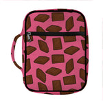 Pieces of Chocolate Pattern Print Front Pocket Bible Bag
